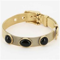 Armband Zag Bijoux Dame in Stahl SBS09948-01BLK